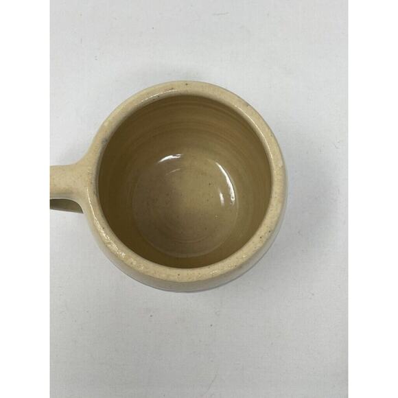 Coffee Mug Pottery Oak Leaf Hand Thrown Signed 12oz - Picture 4 of 6